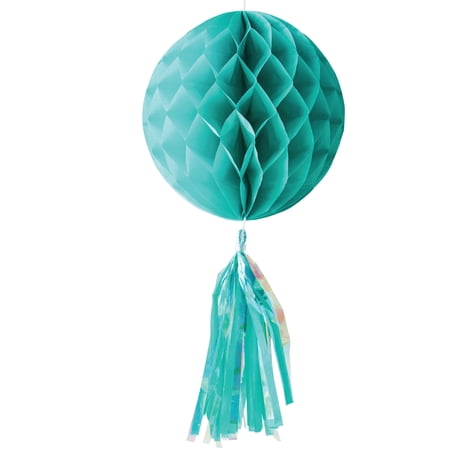 Blue Tissue Honeycomb Ball Decoration For Parties