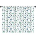 thumbnail image 1 of Blue Toned Dinosaur Pattern Insulated Teens Curtains Set Of 2, Bedroom Essentials, Toddler Room Decor 52"x84", 1 of 5