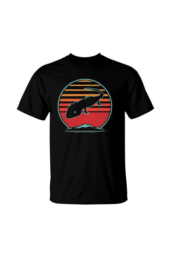 Blue Tongued Skink Lover Retro 80S Style Lizard TShirt