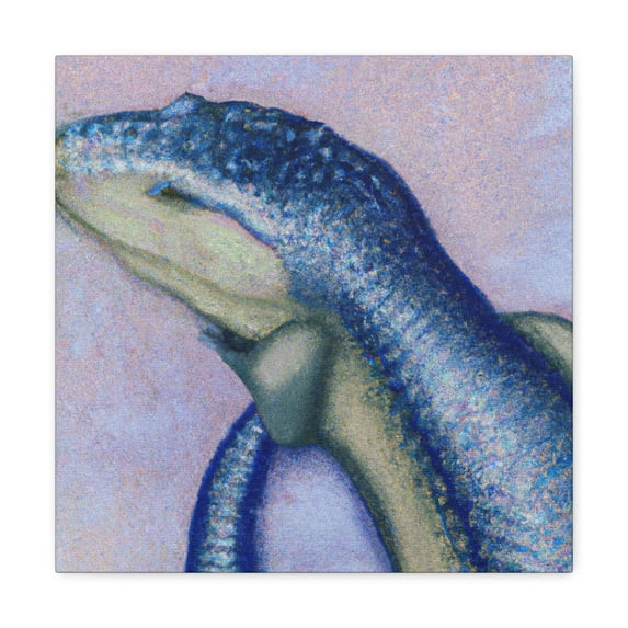 "Blue-Tongued Skink Majesty" - Canvas