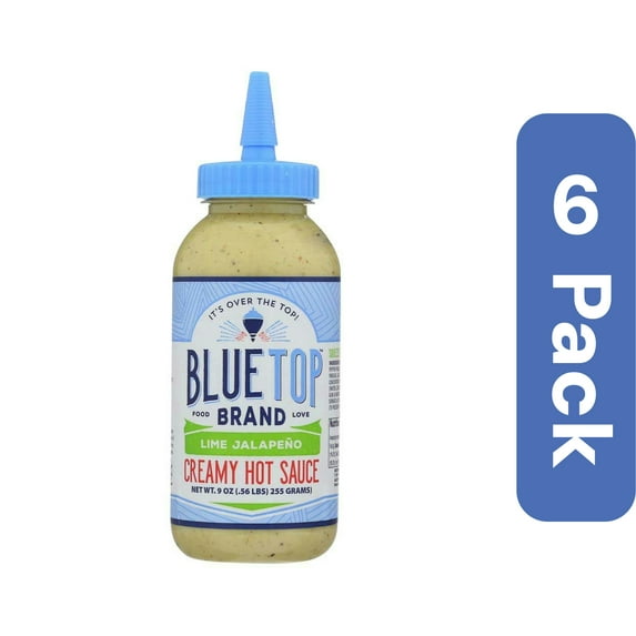 Blue Top Brand Lime Jalapeno Sauce 9 oz (Pack Of 6)