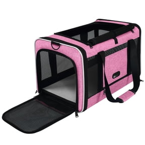 Blue Top-Loading Soft Pet Carrier for Cats & Small Dogs Up to 25lbs