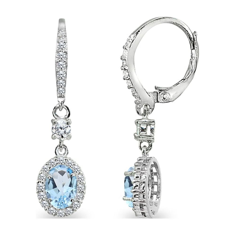 Blue Topaz CZ 7x5mm Oval Halo Leverback Dangle Earrings in 925 Sterling Silver a86c0f65 236b 44eb aa88 77489f131d2c.1211a9ddc16af51c67036cc56be5c2be