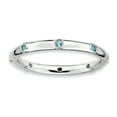 thumbnail image 1 of Blue Topaz Sterling Silver Ring, 1 of 5