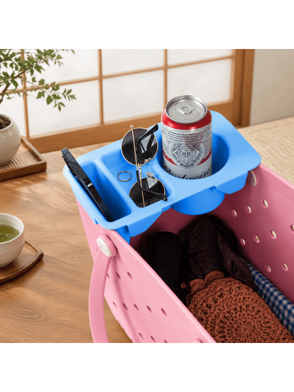 Blue Topper Tray Organizer for Bogg Bag X-Large/Large/Medium with Cup Holder and Phone Slot