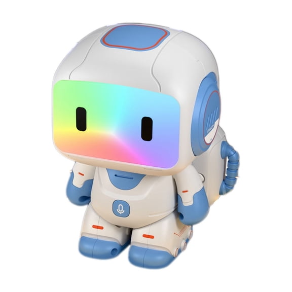 Blue Touch Sensor Robot Toy For Kids Remote Control Intelligent Electronic Pet With Changing Light Music