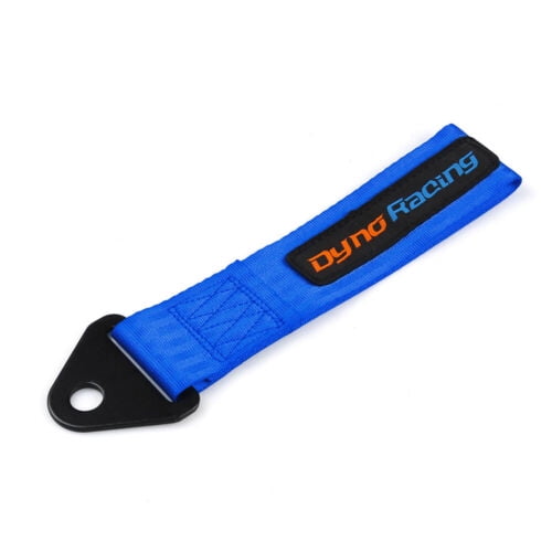 Blue Tow Strap Racing Bumper Towing Rope Front Rear Tow Hook without Screws Nuts