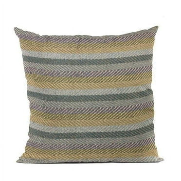 Blue Tracks Stripe Luxury Throw Pillow - 20 x 26 in. Standard Size