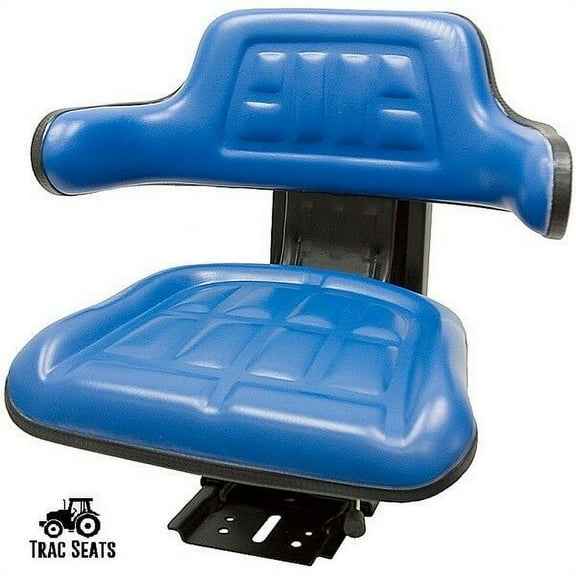 Blue Tractor Suspension Seat Fits Hesston 2000 3000 4000 5000 6000 7000