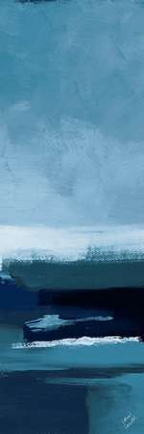 Blue Tranquility II Canvas Art - Lanie Loreth (12 x 36)
