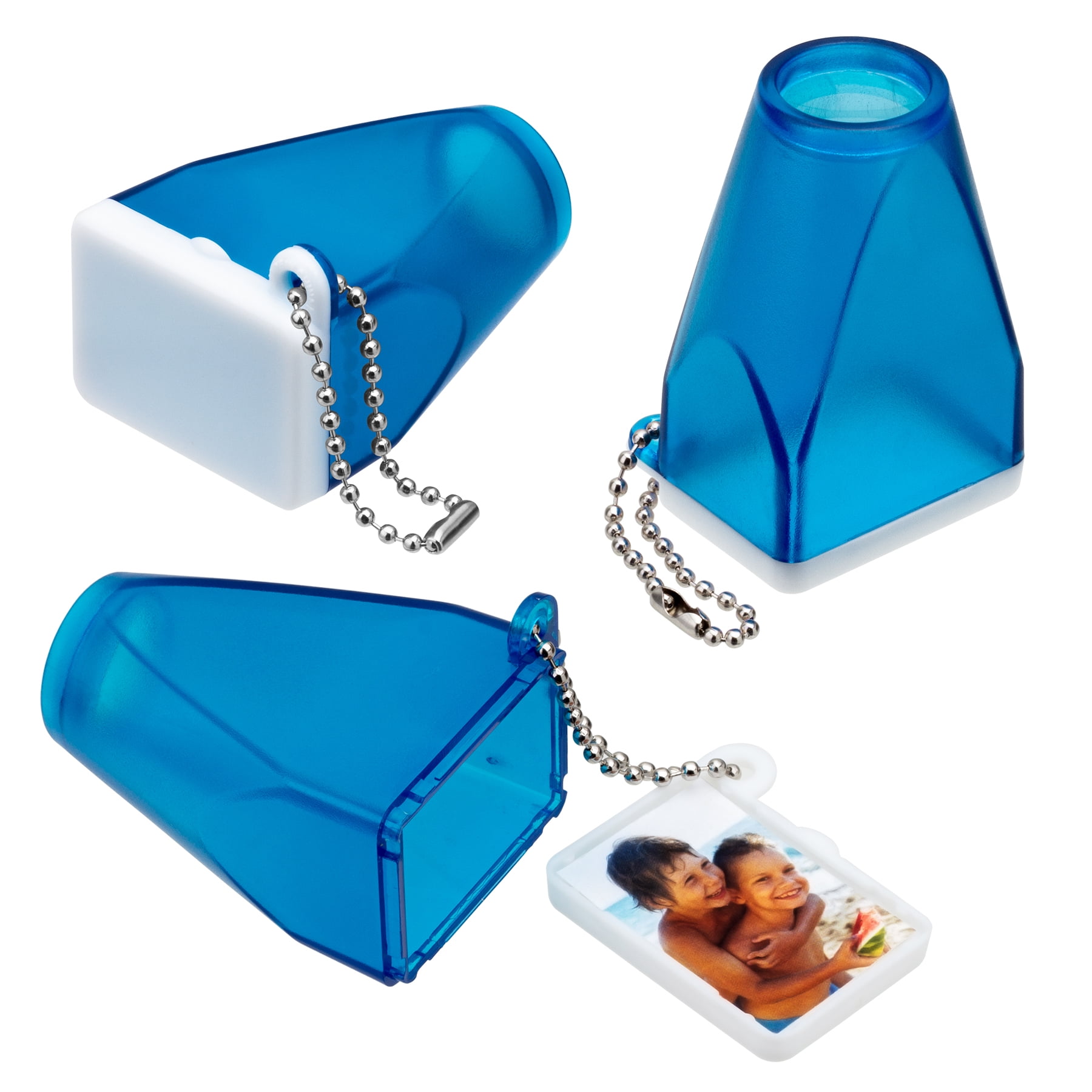 Blue Translucent Full Frame Viewer Keychain - Pack of 50