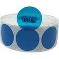 thumbnail image 1 of Blue Transparent Colored Circle Stickers | 1" Inch Round | 500 Pack, 1 of 1