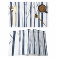 thumbnail image 1 of Blue Trees Placemats Set of 4, Retro Gradient Forest Branch Silhouette Placemats for Dining Table, Place Mats for Kitchen Tabletop, Waterproof Wipeable Dining Table Mats Set, 1 of 9