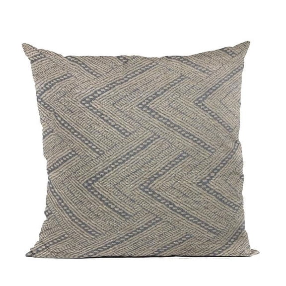 Blue Triangle Chevron Luxury Throw Pillow - 20 x 26 in. Standard Size