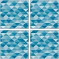 thumbnail image 1 of Blue Triangles Quadriptych, 1 of 4
