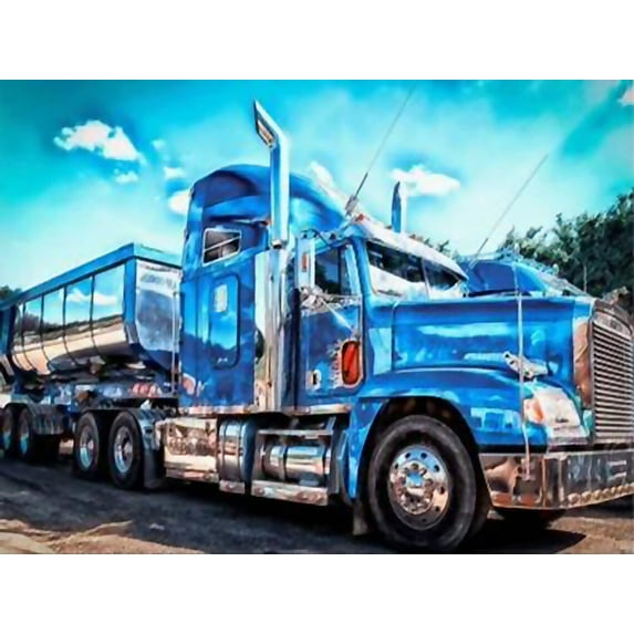 Blue Truck | Rug Making Latch Hooking Kit