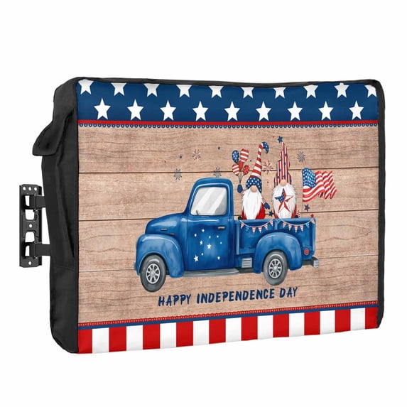 Blue Truck Waterproof Outdoor TV Cover, Happy Independence Day U.S ...