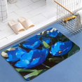 thumbnail image 1 of Blue Tulip Flower With Stem Diatomite Bath Mats Bathroom Absorbent Anti Slip Floor Mat Foot Carpet Quick Dry Shower Toilet Rug Doormat Washable, 1 of 5