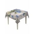 thumbnail image 1 of Blue Tulip Table Cloth, Waterproof Tablecloth for Square Tables, Vintage Spring Floral Retro Art Butterfly Wooden Reusable Washable Fabric Table Cover for Restaurant Kitchen Dining Tables 54"x54", 1 of 9