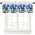 thumbnail image 1 of Blue Tulip Valances for Windows Farmhouse Kitchen Curtains Valances Rod Pocket Valance Curtains for Kitchen Windows Spring Floral Botanical Blossom Motif Window Valances for Bathroom Bedroom 54"x18", 1 of 6
