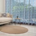thumbnail image 1 of Blue Tulle Curtains with Rod Pocket, Traditional Portuguese Azulejo Tile Vintage Style Floral Mosaic Pattern, Sheer Drape for Wedding Party 2 Panels, 7 Sizes, Pale Blue and Dark Blue, by Ambesonne, 1 of 3