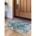 thumbnail image 1 of Blue Turtle Coastal Door Mat&nbsp;Indoor Outdoor Entrance, Non Slip Rug for Kitchen Bathroom Entryway Rug, Summer Beach Ocean Starfish Coral Washable Doormat Floor Mat for Office 24x36 Inch, 1 of 8