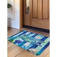 thumbnail image 1 of Blue Turtle Coastal Door Mat&nbsp;Indoor Outdoor Entrance, Non Slip Small Rug for Kitchen Bathroom Entryway Rug, Nautical Beach Summer Sea Retro Washable Doormat Floor Mat for Office 18x30 Inch, 1 of 8