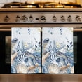 thumbnail image 1 of Blue Turtle Coastal Kitchen Towels Set of 1,Summer Beach Coral Nautical Starfish Sea Eucalyptus Absorbent Dish Towels for Kitchen,Microfiber Hand Towel,Quick Drying Tea Towel for Cleaning Dishcloths, 1 of 7
