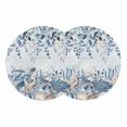 thumbnail image 1 of Blue Turtle Coastal Round 13 Inch Placemats Set of 2,Summer Beach Coral Nautical Starfish Eucalyptus HeatResistant Non Slip Place Mats for Dining Table,Wipeable Kitchen Table Mats for Housewarming, 1 of 9