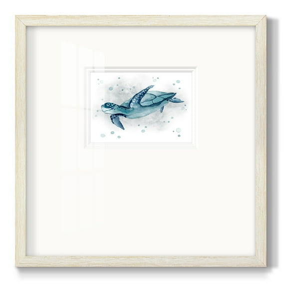 Blue Turtle IIPremium Framed Print