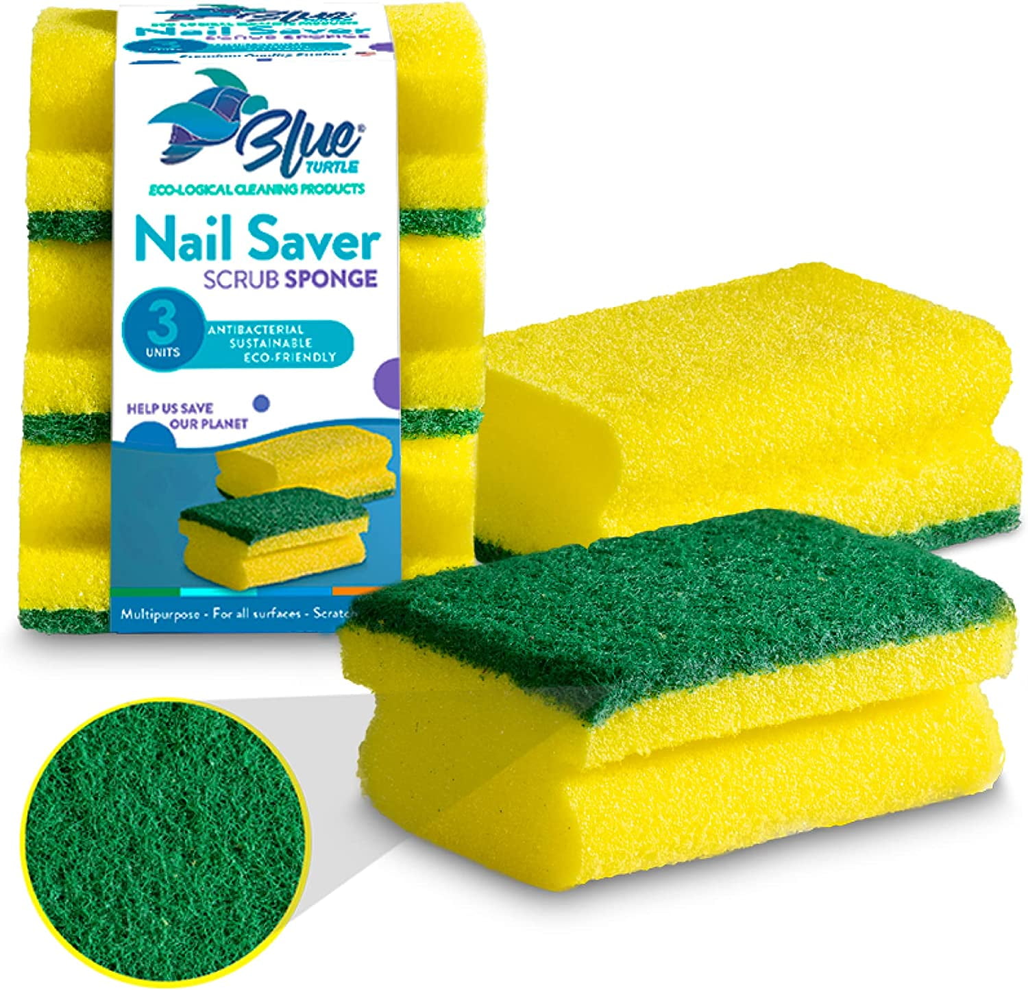 Scrub sponge, Brushes and cleaning sponges, Cleaning, Care, Aids, Labware
