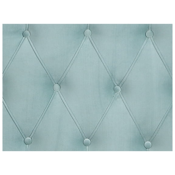 Blue Twin Upholstered Bed