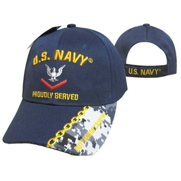 Blue US Navy PO3 Petty Officer 3rd Third Class Hat Ball Cap Veteran Military