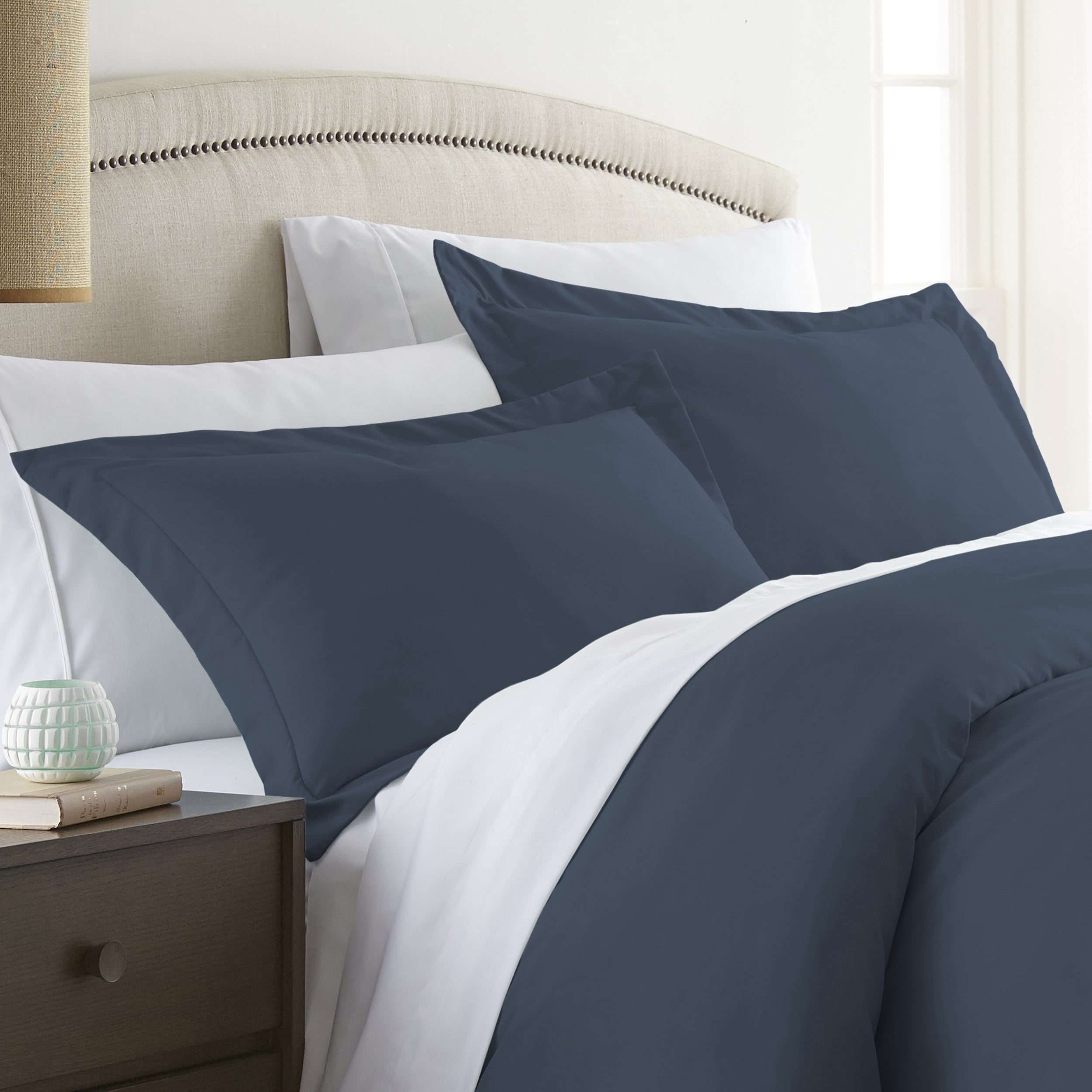 Blue Ultra Soft 2 Piece Pillow Sham Set, King