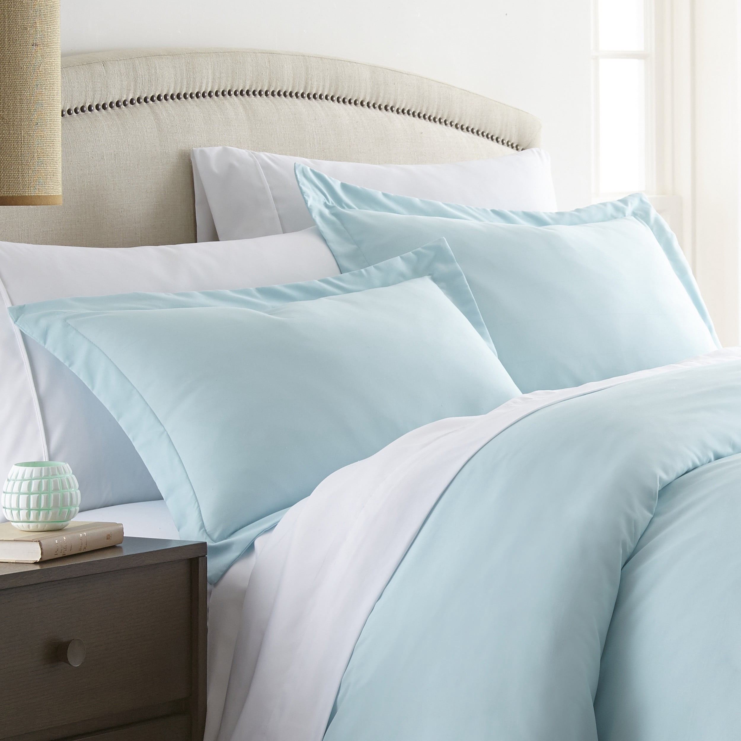Blue Ultra Soft 2 Piece Pillow Sham Set, Standard