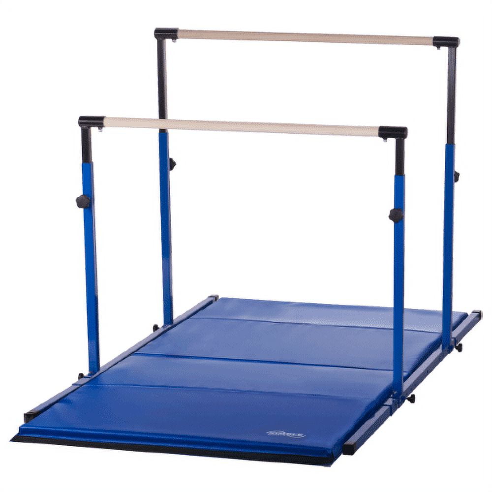 Blue Uneven Bars and Folding Gymnastics Mat Combo Walmart