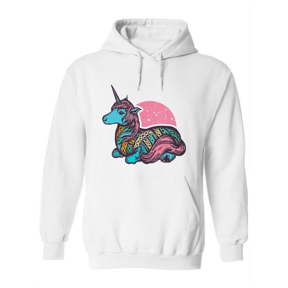 Blue Unicorn Hoodie Women -Image by Shutterstock, Female XX-Large