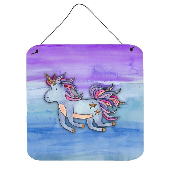 Blue Unicorn Watercolor Wall or Door Hanging Prints
