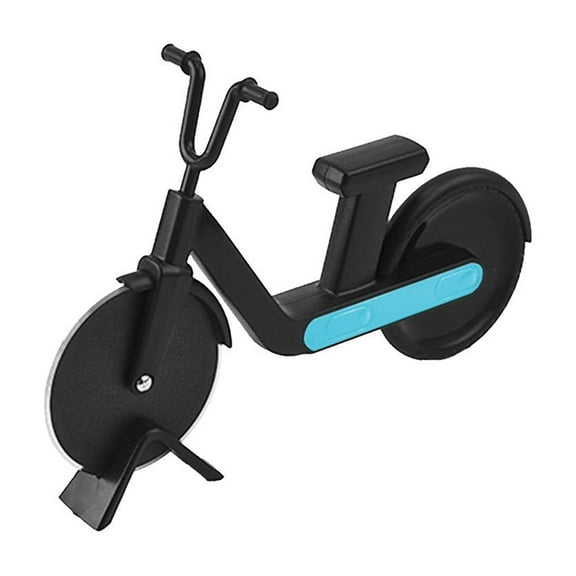 Blue Unique Stainless Steel Motorcycle Themed Pizza Cutter, Ingenious Rolling Knife For Baking, A Fun Kitchen Tool For Enthusiasts And Home Chefs