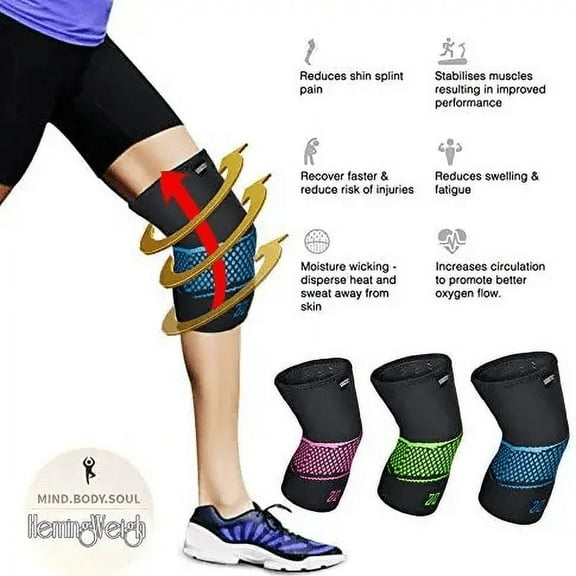 Blue Unisex Athletic Compression Sleeve