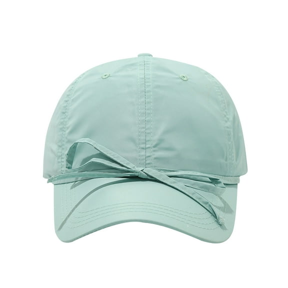Blue Unisex Fashion Washed Baseball Cap Sun Protection Soft Top Hat Headwear Blue Color All Seasons Head Circumference 22.05-22.83 Inch Cotton