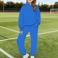 thumbnail image 1 of Blue Unisex Kids Tracksuit Set 5-14 Years - 100% Polyester Quarter-Zip Activewear, Oversized Relaxed Fit Coordinated Jogger Outfit for School & Outdoor Play,Size 11 T, 1 of 9
