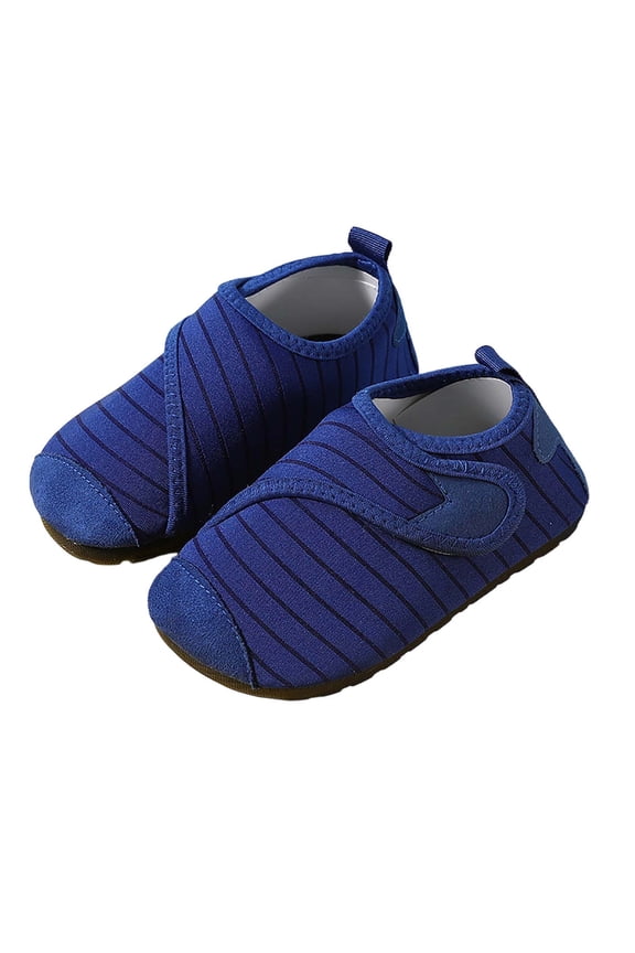 Blue Unisex Soft Sole Sock Shoes For Comfortable Indoor Wear And Insulation