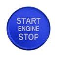 thumbnail image 1 of Blue Vehicle Car Engine Start Stop Push Button Cover Cap for Audi A4L A6L Q5 A5 A7, 1 of 5