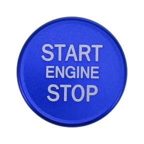 Blue Vehicle Car Engine Start Stop Push Button Cover Cap for Audi A4L A6L Q5 A5 A7