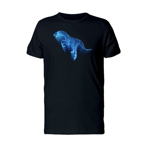 Blue Velociraptor Doodle T-Shirt Men -Image by Shutterstock, Male Large