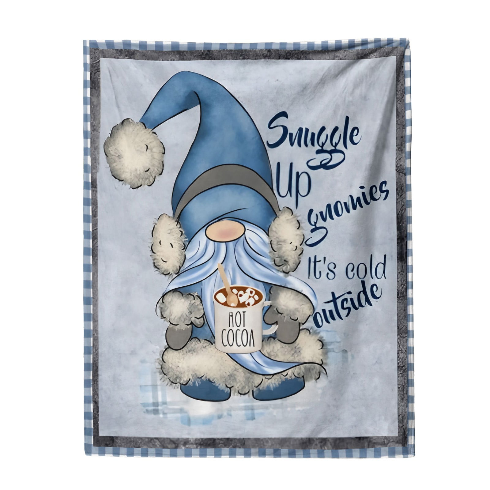 Blue Velvet Blanket Thickened Air Conditioning Blanket Baby Blanket