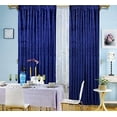thumbnail image 1 of Blue Velvet Drape 55" X 108" Each Panel, 1 of 2