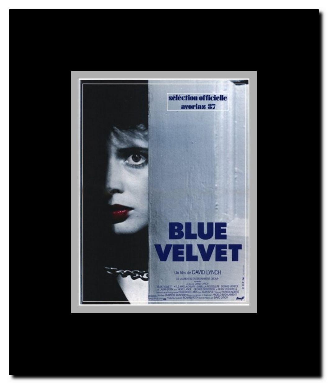 Blue Velvet Framed Movie Poster
