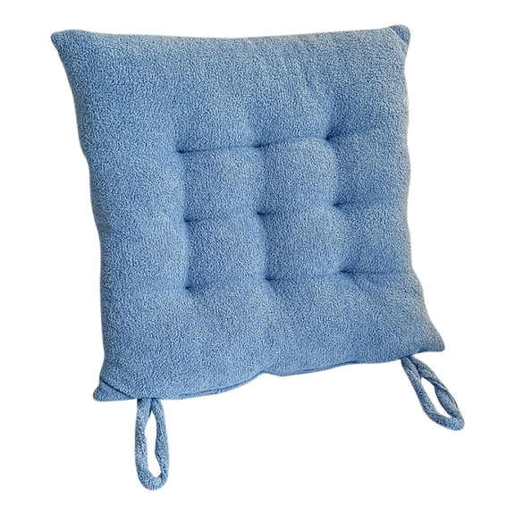 Blue Velvet Seat Cushion With Bayberry Texture For Sofa And Chairs 40X40Cm Soft And Supportive Design